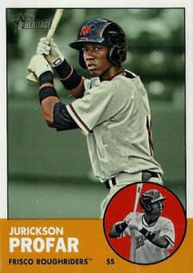 2012 Topps Heritage Minor League Baseball Jurickson Profar 2012 Topps Heritage Minor League Baseball Variation Short Prints 6