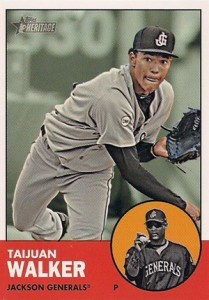 2012 Topps Heritage Minor League Baseball Walker Variation 2012 Topps Heritage Minor League Baseball Variation Short Prints 25