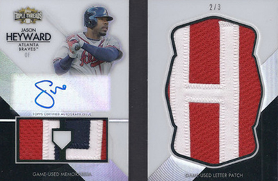 2012 Topps Tier One Relics #JH Jason Heyward Jersey 098/399 at 's  Sports Collectibles Store