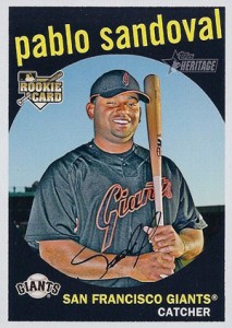  2009 Topps Heritage #42 Pablo Sandoval NM-MT RC Rookie Giants :  Collectibles & Fine Art