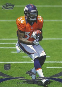 Ronnie Hillman Broncos San Diego 2012 Topps Prime Quad Relic