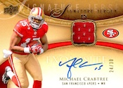 Nate Davis autographed player worn jersey patch football card (San  Francisco 49ers, Ball State) 2009 Upper Deck SPX Rookies #113 - Football  Autographed Game Used Cards at 's Sports Collectibles Store