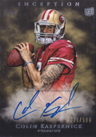 COLIN KAEPERNICK 2012 AUTOGRAPH + 2011 Rookie JUMBO JERSEY #d50 + Score RC  CARD