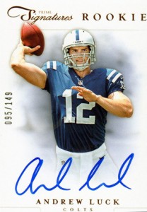 Andrew Luck 2019 Panini Score Card # 52. Asking $19