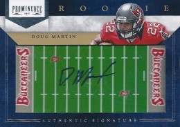 Doug Martin 2012 Exquisite Collection RC #148 Auto #75/99 Rookie