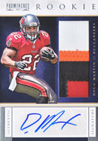 Signed Doug Martin Jersey - 2012 Topps Prime Level V Quad 3 Color