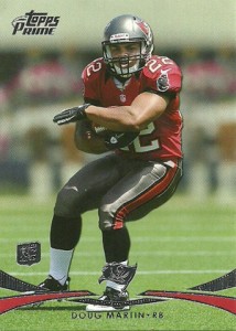 Signed Doug Martin Jersey - 2012 Topps Prime Level V Quad 3 Color