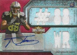 Robert Griffin Iii 2012 Topps Triple Threads Rookie Jersey Auto Rc #d 55/75