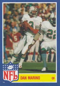 1984 Topps #123 Dan Marino Miami Dolphins Rookie Football Card NM