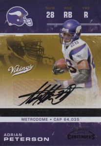 2007 Score #341 Adrian Peterson Minnesota Vikings RC Rookie PSA 10 GEM MINT