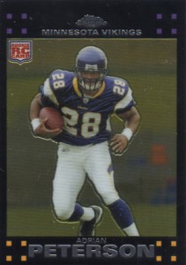 Graded 2007 Upper Deck UD Adrian Peterson #279 Rookie Exclusives RC Card  PSA 10