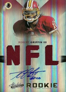 2012 TOPPS #340 ROBERT GRIFFIN III "RG3" ROOKIE CARD RC