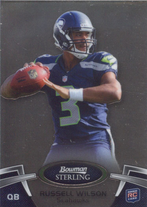 RUSSELL WILSON ROOKIE CARD Bowman Chrome Baseball RC Yankees Prospect  SEAHAWKS!