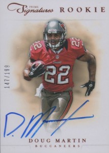 Doug Martin 2012 Exquisite Collection RC #148 Auto #75/99 Rookie