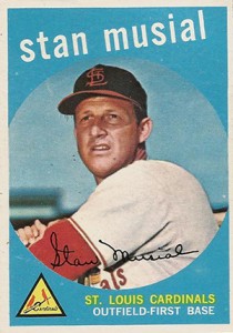 Stan Musial - circa 1953 season card - Cardinals - RARE!