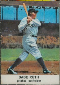 Rookie Babe Ruth Baseball Card