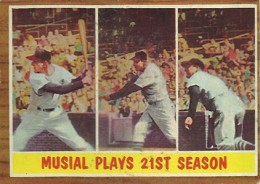 Lot of (3) Stan Musial Wheaties Baseball Cards with 1952 Wheaties #BB7A Stan  Musial / Action, 1952 Wheaties #BB7B Stan Musial / Portrait, 1951 Wheaties  #4 Stan Musial