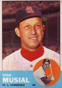 1962 Topps Baseball Card Stan Musial-St. Louis Cardinals Card Number - Ruby  Lane