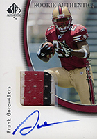 : Frank Gore 2005 UD Reflections Future Fabrics Rookie