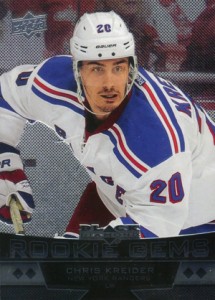 CHRIS KREIDER AUTOGRAPHED CUSTOM CUT NEW YORK RANGERS CARD 1/1 RARE