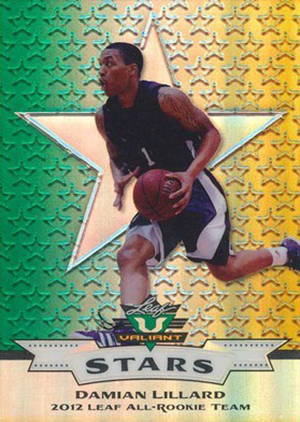 2012 Leaf Valiant Rookie Stars Damian Lillard