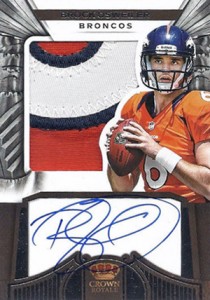 : 2012 Panini CR Brock Osweiler Broncos DC Rookie Royalty Jersey  Football Card #7 : Collectibles & Fine Art