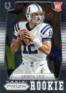 2012 Limited - Rookie Jumbo Materials - Jersey Numbers Signatures Prime #1  - Andrew Luck /25