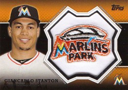 Giancarlo Stanton 2013 Topps #CP-11 Commemorative Patch Card