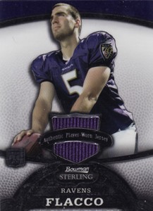 2018 Playoff Accolades Joe Flacco Jersey Card #15 Ravens