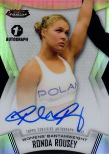 Here's a $10,000 Ronda Rousey Autograph from 2012 Topps Finest You May Never See Again 2