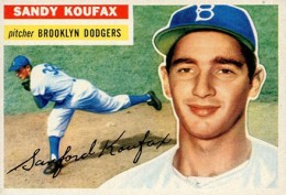 1966 Topps #223 1965 NL Pitching Leaders Sandy Koufax Baseball Card Ex/Mt