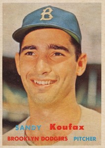 1962 Topps Baseball #5 Sandy Koufax Los Angeles Dodgers Fair PSA 1.5