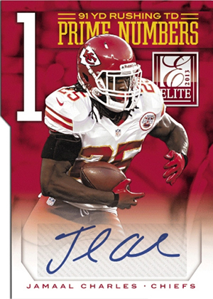 2013 Elite Football Prime Numbers Autograph 2013 Elite Football Cards 19