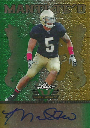 2013 Leaf Valiant Football Base Autographs 2013 Leaf Valiant Football Cards 1