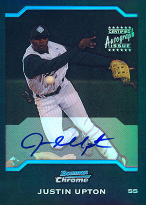 Autograph Warehouse 343712 Justin Upton Player Worn Jersey Patch Baseball  Card - Arizona Diamondbacks 2009 Topps Allen & Ginters No. AGR-JU