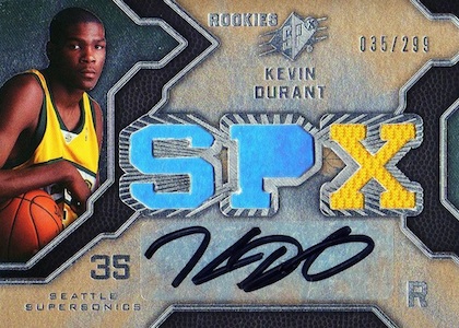 KEVIN DURANT Upper Deck 2007 NBA DRAFT PICK Sonics Basketball Card NETS KD!