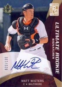 AUTOGRAPHED MATT WIETERS photo Baltimore Orioles - Main Line