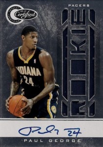 ( /25 RPA ) Paul George 2010-11 National Treasures RC NBA Gear PSA Rookie  Auto