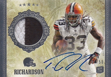 Trent Richardson Cleveland Browns Signed Autographed White #33