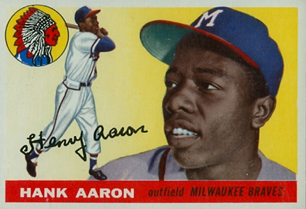 HANK AARON HOF REPRINT 1954 Topps Rookie Card RC #128 - Mint