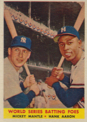 Hank Aaron Ernie Banks Beckett BAS Vintage Signed 1963 Topps Power Plus  Autograp