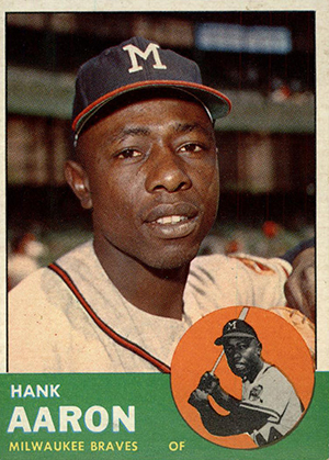 2021 Topps THEN AND NOW Hank Aaron Atlanta Braves #TN-8