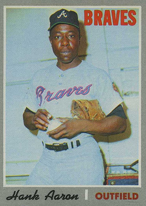 Full Vintage Topps Hank Aaron Baseball Cards Checklist, Gallery, Buying