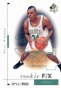 Paul pierce signed 11X14 NBA Photo w/two signed Cards