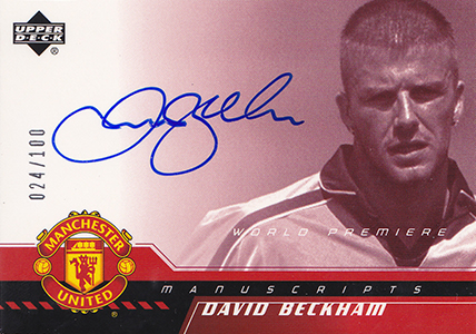 安い限定品2002 UpperDeck David Beckham Legends No.7 Manchester United その他