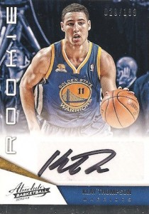 Klay Thompson Golden State Warriors Autographed 2012-13 Panini National Treasures Relic #110 #70/199 BGS Authenticated 9/10 Rookie Card 