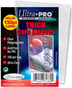 Ultra Pro Semi Rigid 1/2 inch Lip Sleeves, 200 Count, Vinyl Material