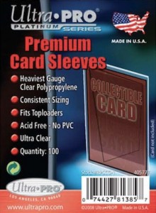 Ultra Pro Platinum Series Card Protectors - Heaviest Gauge Sleeve (100  Count Pack)