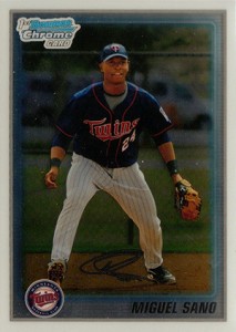 Miguel Sano Autographed 2013 Bowman Platinum Rookie Card #BPAP-MS Minnesota  Twins #21/50 SKU #156843 - Mill Creek Sports