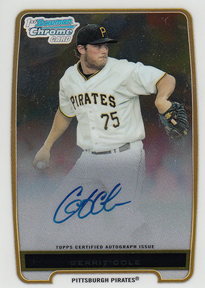 Gerrit Cole Autographed Pirates Majestic Flex Base Authentic